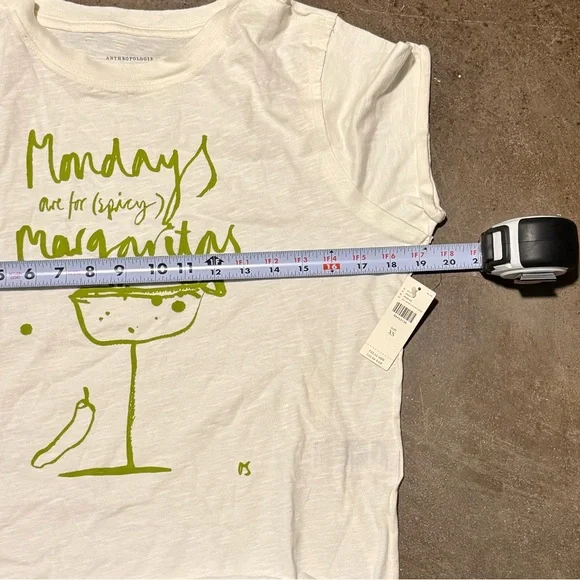 Anthropologie Days Of The Week Drinks Graphic Tee In Beige - Picture 8 of 9